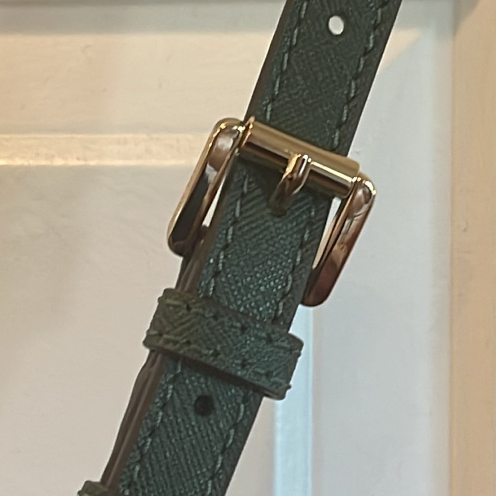 Michael Kors Green Traveler Studded Satchel/ Crossbody Bag - Picture 11 of 17